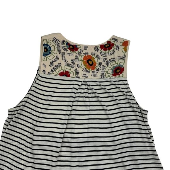 TINY Boho Embroidered Striped Sleeveless Top Women's Size Medium - Picture 4 of 7